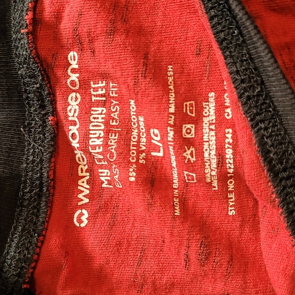 Warehouse one Red and Black Sweater - Picture 2 of 4